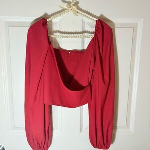 Elegant Red Women's Top